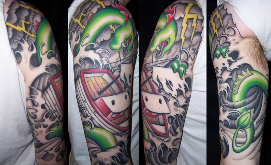 japanese half sleeve tattoos. half sleeve tattoos music.